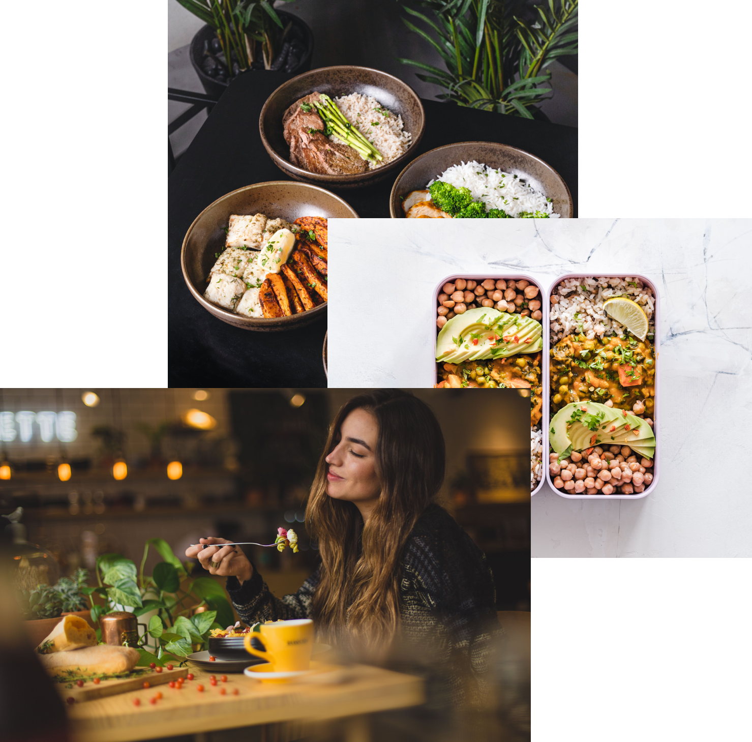 woman enjoying food